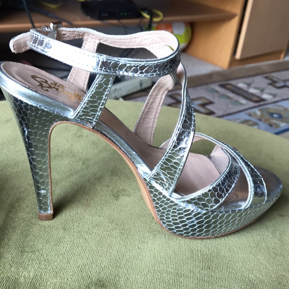 F.lli Bruglia silver platform heels, 7 - Picture 8 of 8